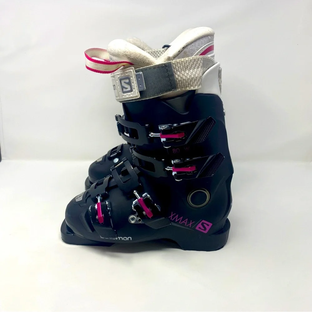 Salomon X MAX 80W Ski Boots Women’s Size‎ Mondopoint 22 / 22.5 — US 5 / 5.5